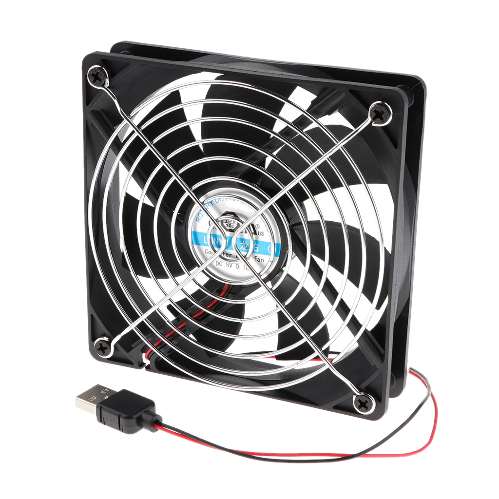 Quiet 120mm USB Cooling Fan For  Receiver DVR   Silent