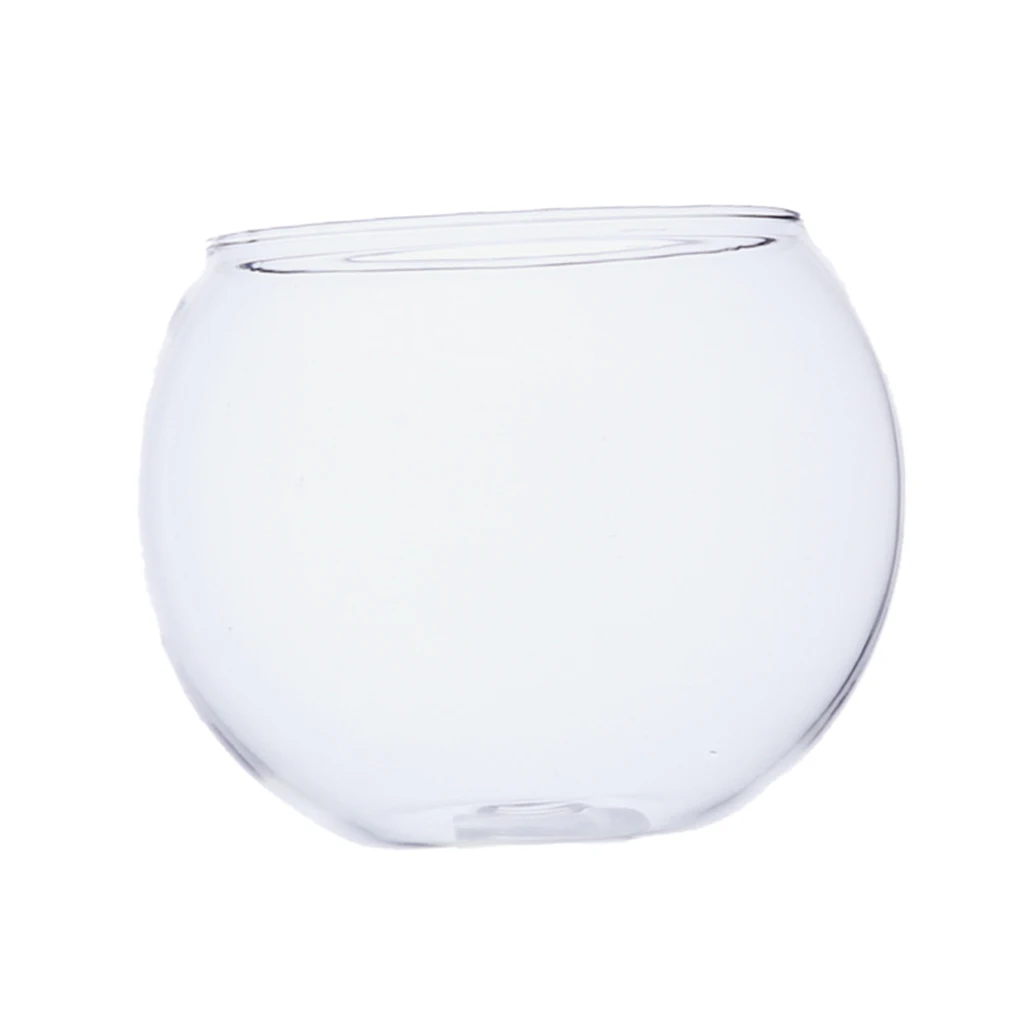 Clear Glass Round Bowl Sphere Vase Fish Tank Flower Plant Hydroponic Pot Jar Office Home Tabletop Centerpieces