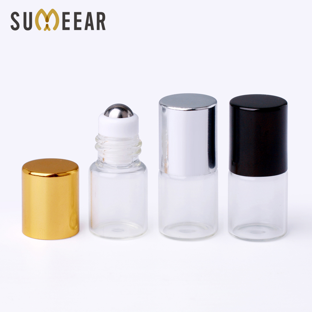 Best of 100 Pcs / lot 2ml Essential Oil Perfume Bottle Stainless Steel And Glass Roll On Durable For Travel Cosmetic Container Reviews & Tips