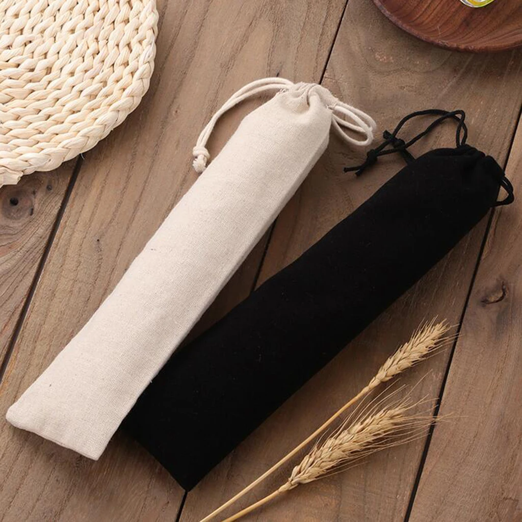 Tableware Chopsticks Straw Bag Small Pouch School Picnic Utensils Carry Case