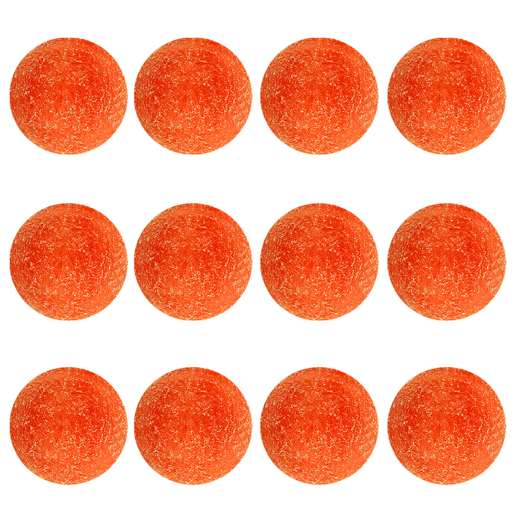 Tournament Orange Matte Table Foosball Balls 36mm Regulation Size, Set Of 12