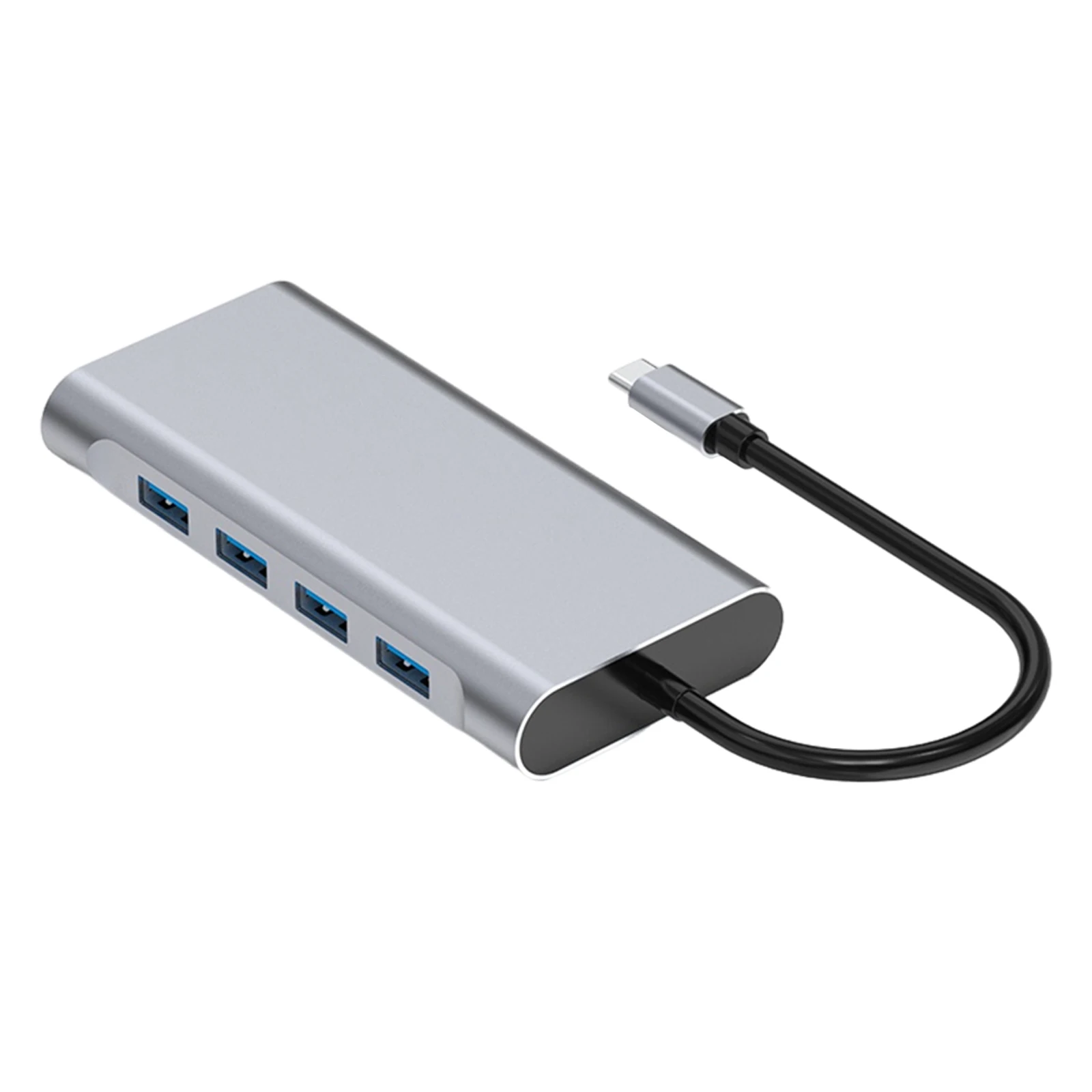 11 in 1 USB C Hub Multiport Adapter Portable Space 4 USB 3.0 Ports  for MacBook Pro Air XPS Type C Devices Mobile Phones