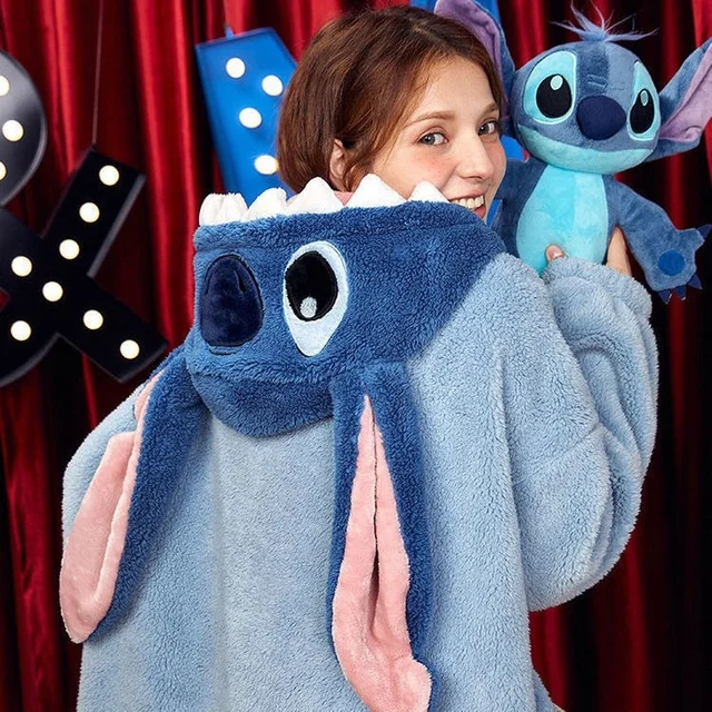 Disney-Pijama de una pieza de Lilo & Stitch para niños y niñas, ropa cálida  de invierno, Kigurumi de felpa de dibujos animados, regalo de Navidad -  AliExpress