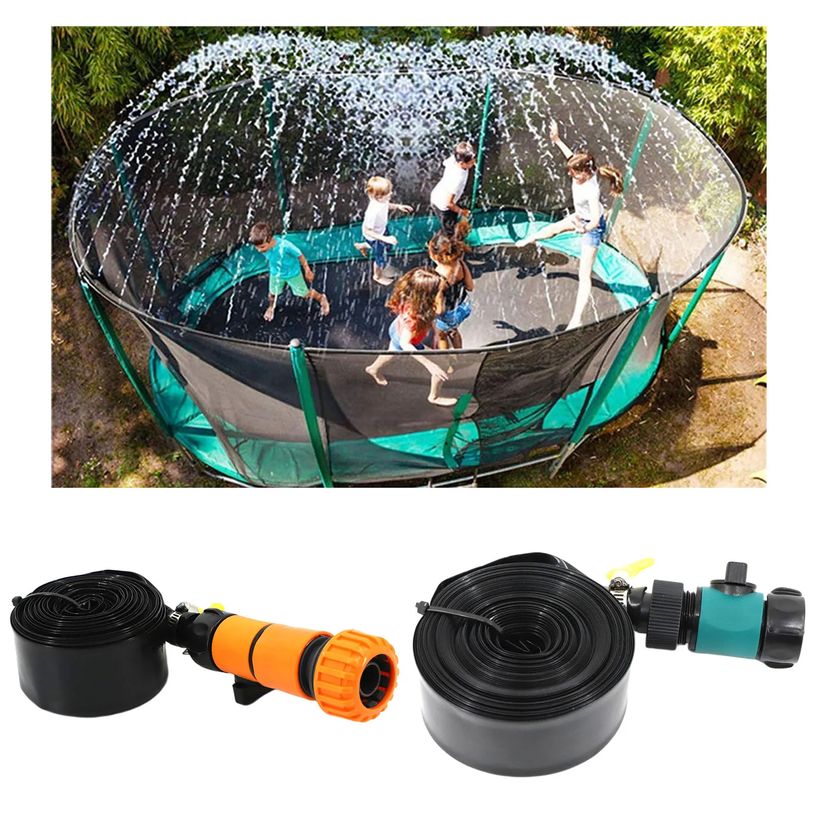 Trampoline Water Sprinkler Hose Outdoor Garden Summer Water Games Sprayer Toy Trampoline Accessories