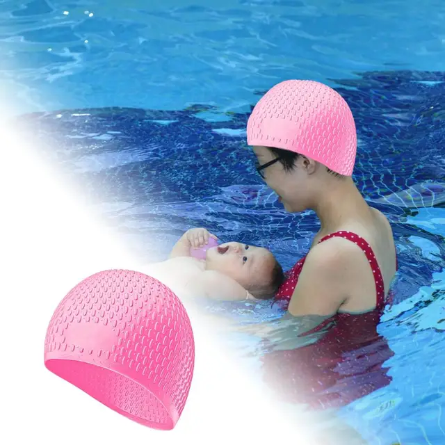 Gorro de natación Unisex impermeable de silicona, grande, ergonómico, pelo  largo, tela impermeable, piscina altamente elástica - AliExpress