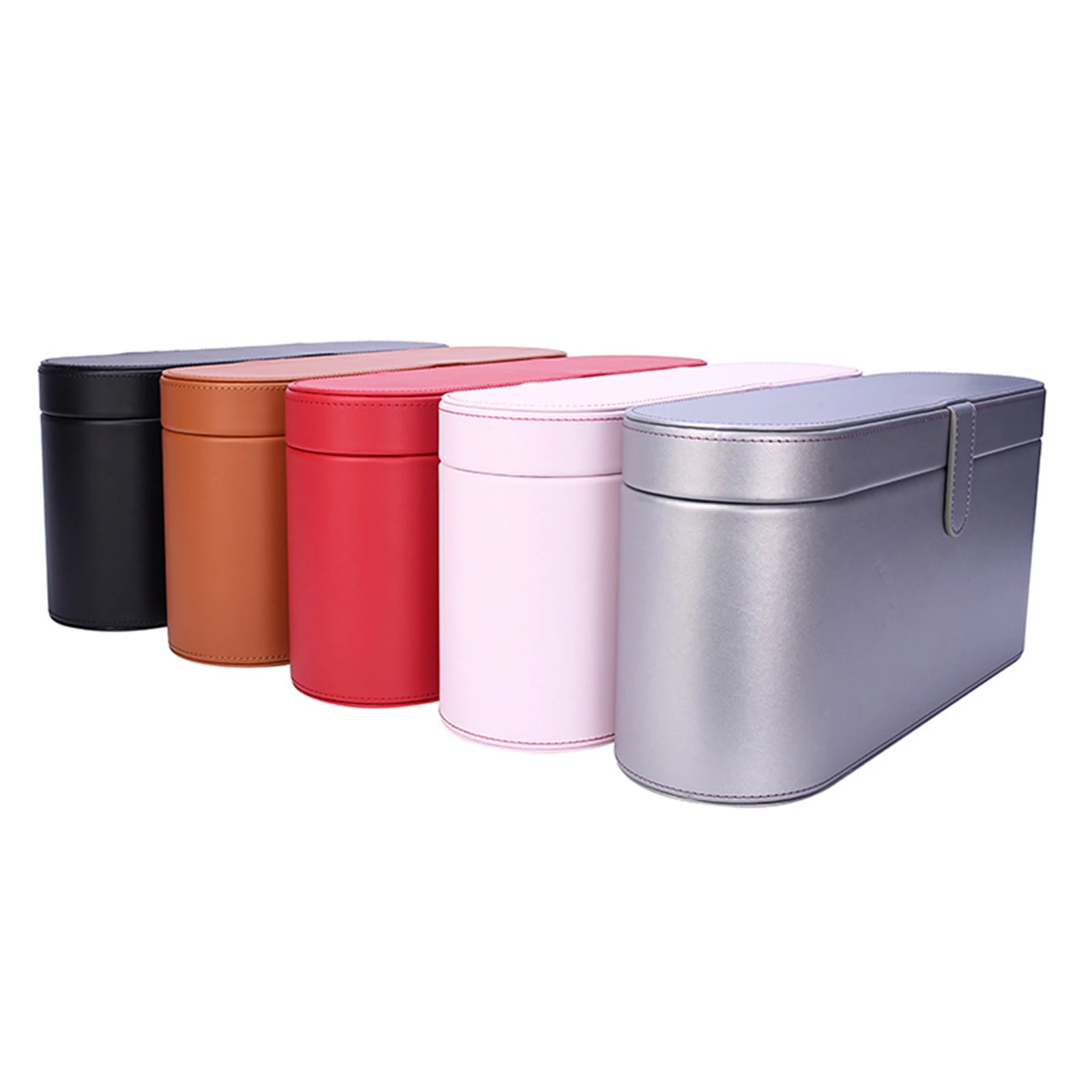 Portable PU Leather Hair Dryer Storage Box for Dyson Supersonic Hairdryer Compatible Hot Air Brush Accessories Organizer Bags