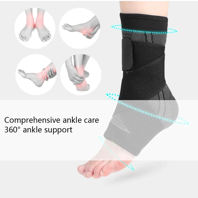Ankle Joint Support Adjustable Foot Drop Orthotics Brace Foot Breathable  Non-slip Adjustable Compression Socks Foot Support Sleeve Stabilizer Wrap  for