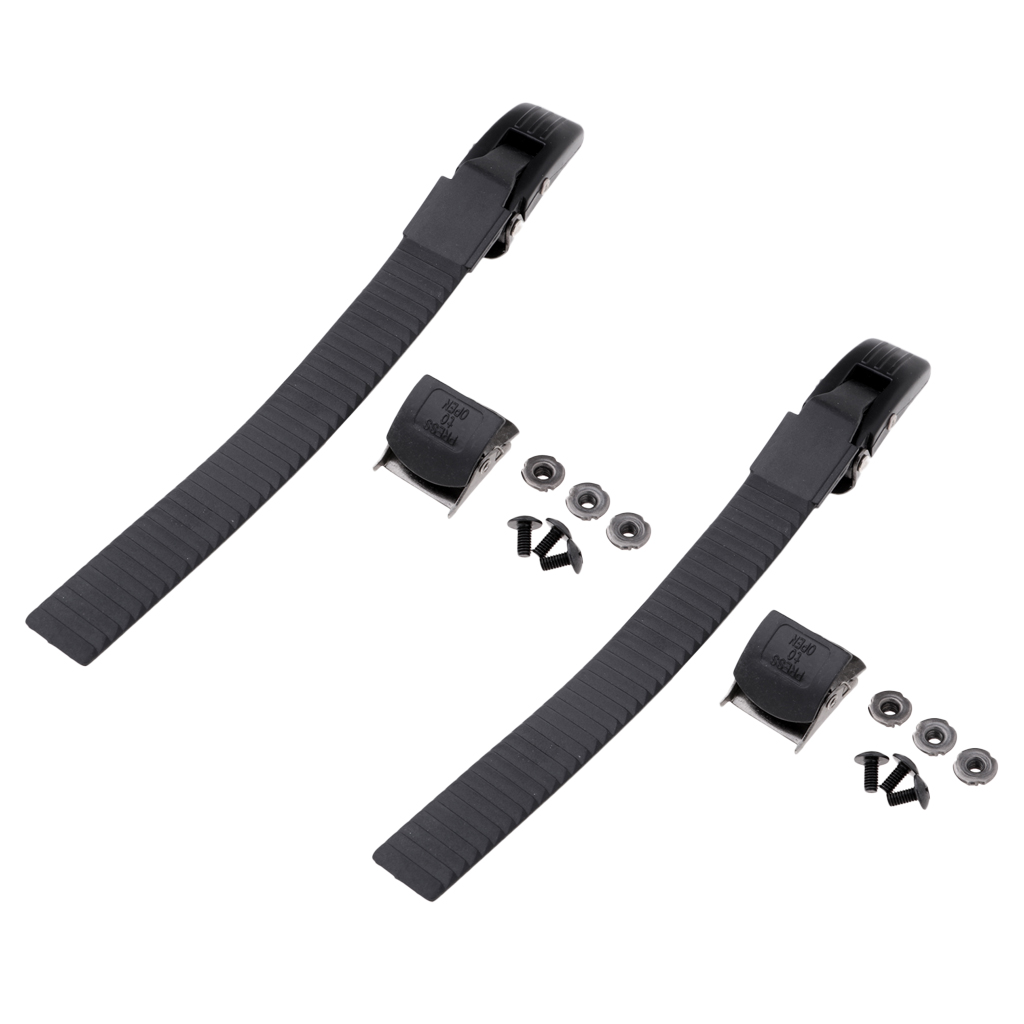2X Replacement PP Roller Skate Energy Strap Buckle with Screws Nut Repair Set