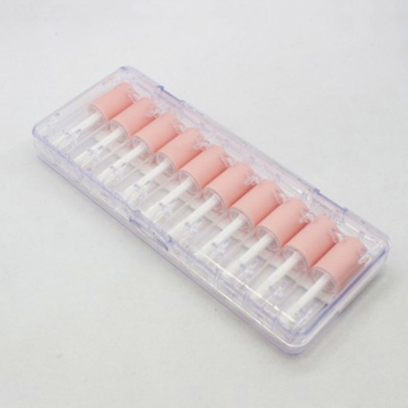 Best of 10pcs 4ml Lip Gloss Empty Plastic Tubes Exquisite Mini Clear Lipgloss Packaging Container With Pink Matte Lid New Arrival 2023 Reviews & Tips