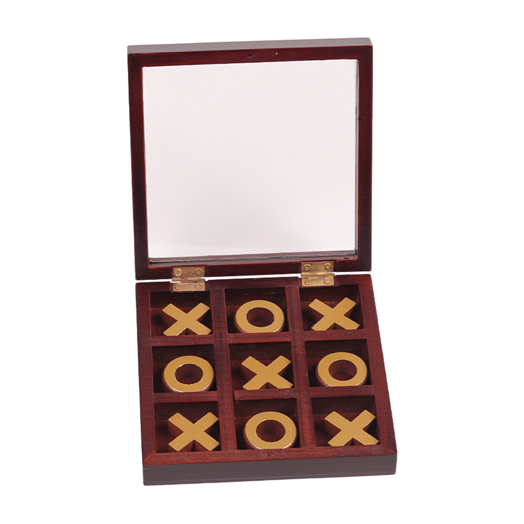 Classic Tic-Tac-Toe Game Noughts Party Set Double Battle Toy Coffee Table