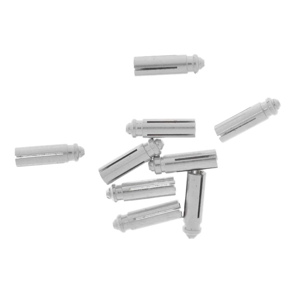 9 Pieces Anodised Aluminum Dart  Savers / Protectors - Silver