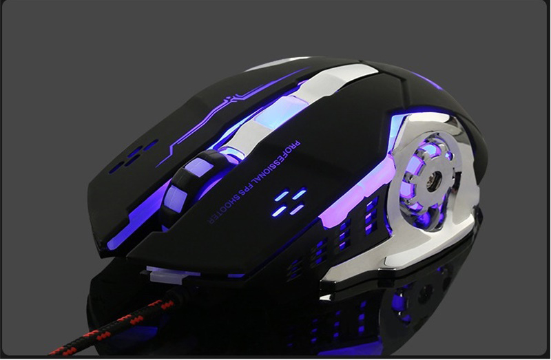 Free Wolf V5 Mechanical Mouse Wired Gaming Mouse Silent Mouse Free Wolf V5 Mechanical Mouse Wired Gaming Mouse Silent Mouse