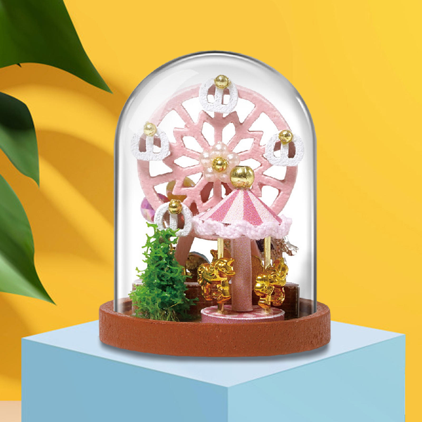 2pc DIY Handcraft Miniature Project Kits Mini Glassball Dolls House Toy 