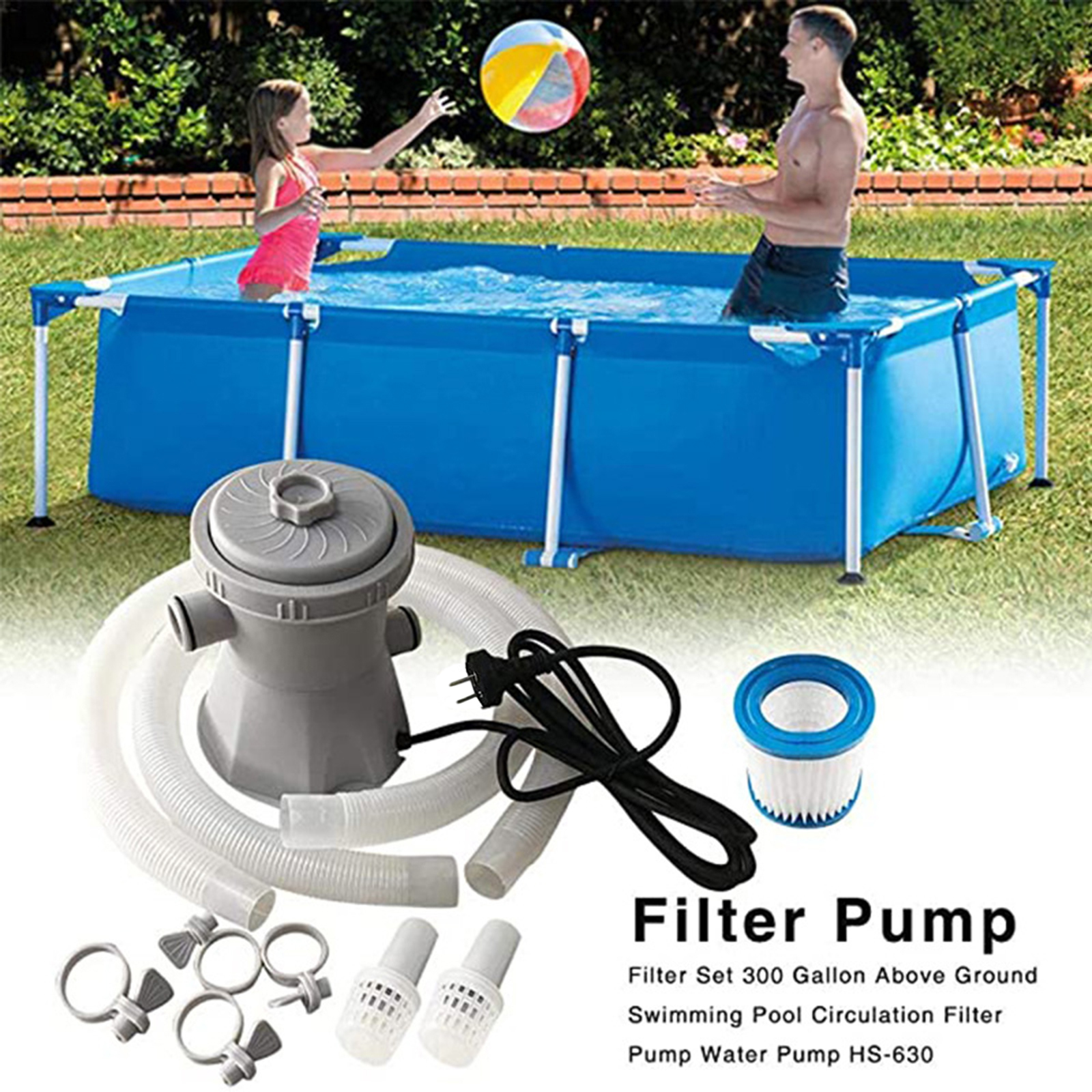 1pc 15W Swimming Pool Electric Filter 
