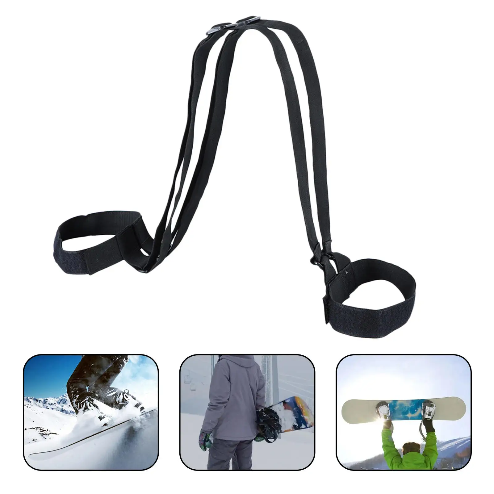 Skateboard Shoulder Carrier Backpack Strap Pro Adjuster Belt Carry Belts Deck Holder Portable for Longboard Snowboard Winter