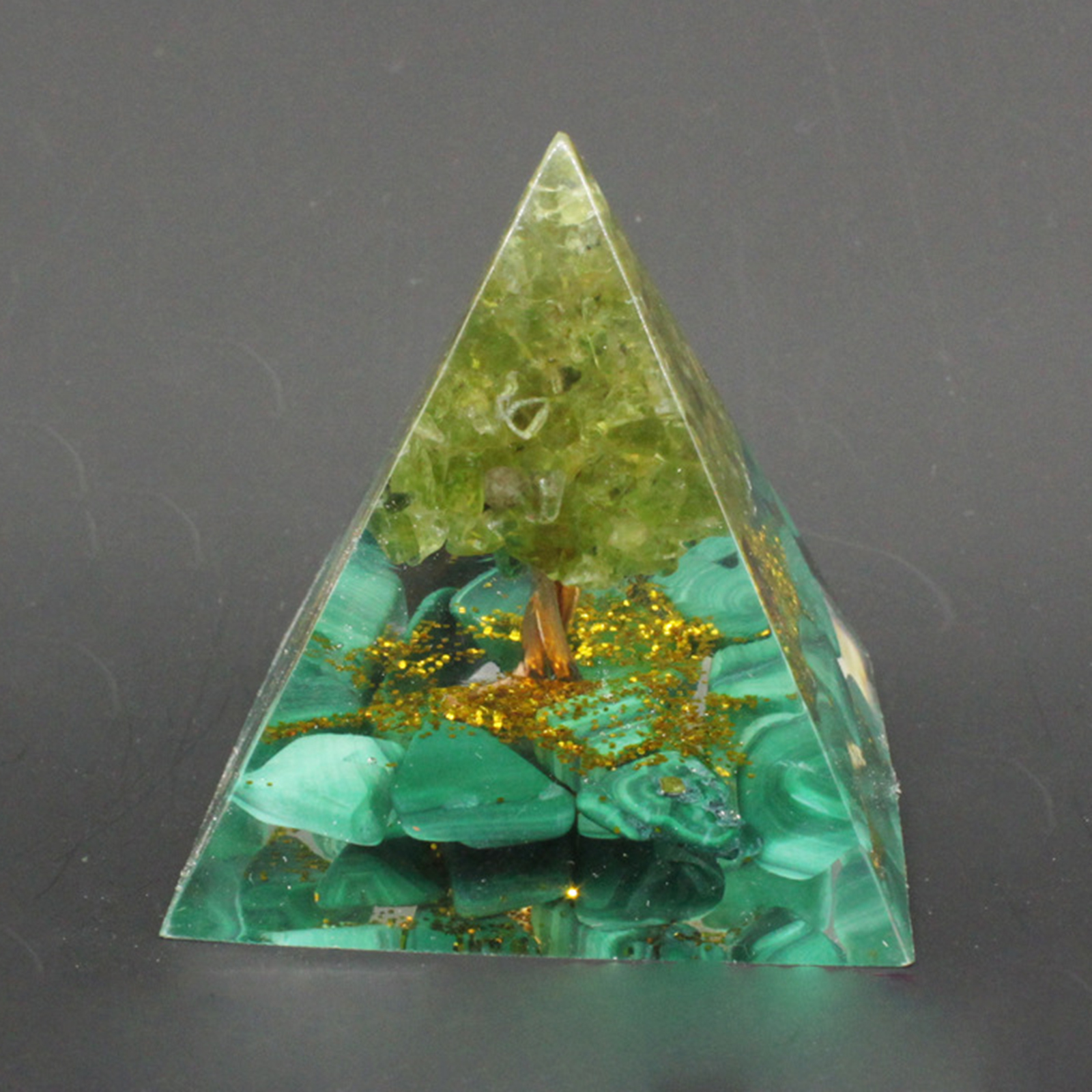 Crystal Pyramid Kit EMF Protection Natural Gemstone Figurine Jewelry DIY