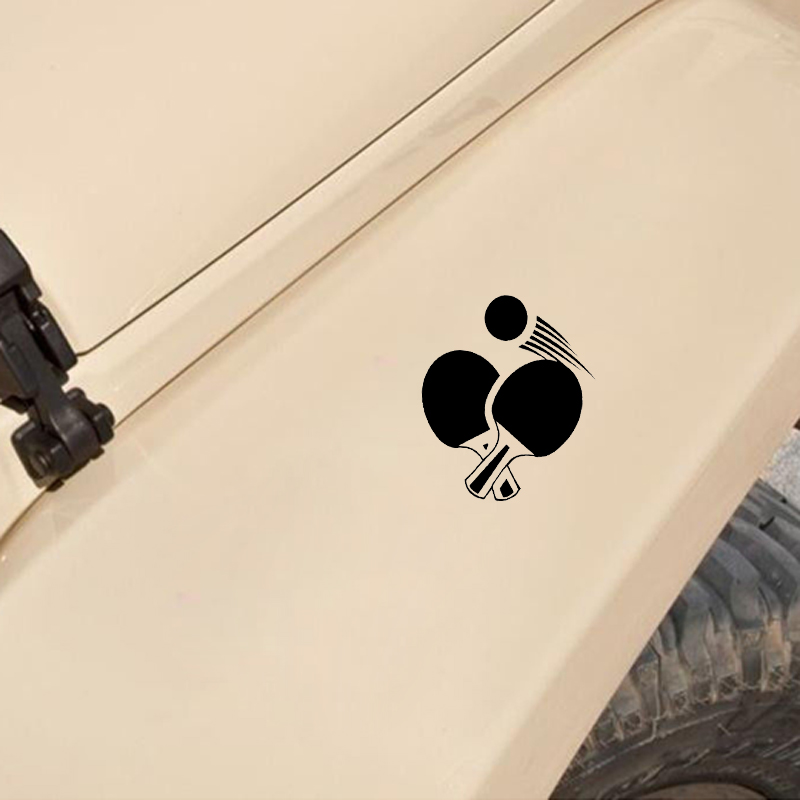 Auto Aufkleber Personalisierte Kreative Aufkleber Tischtennis Sport Wasserdicht und Sonnenschutz Abdeckung Kratzer PVC 16*13cm – Detail 5