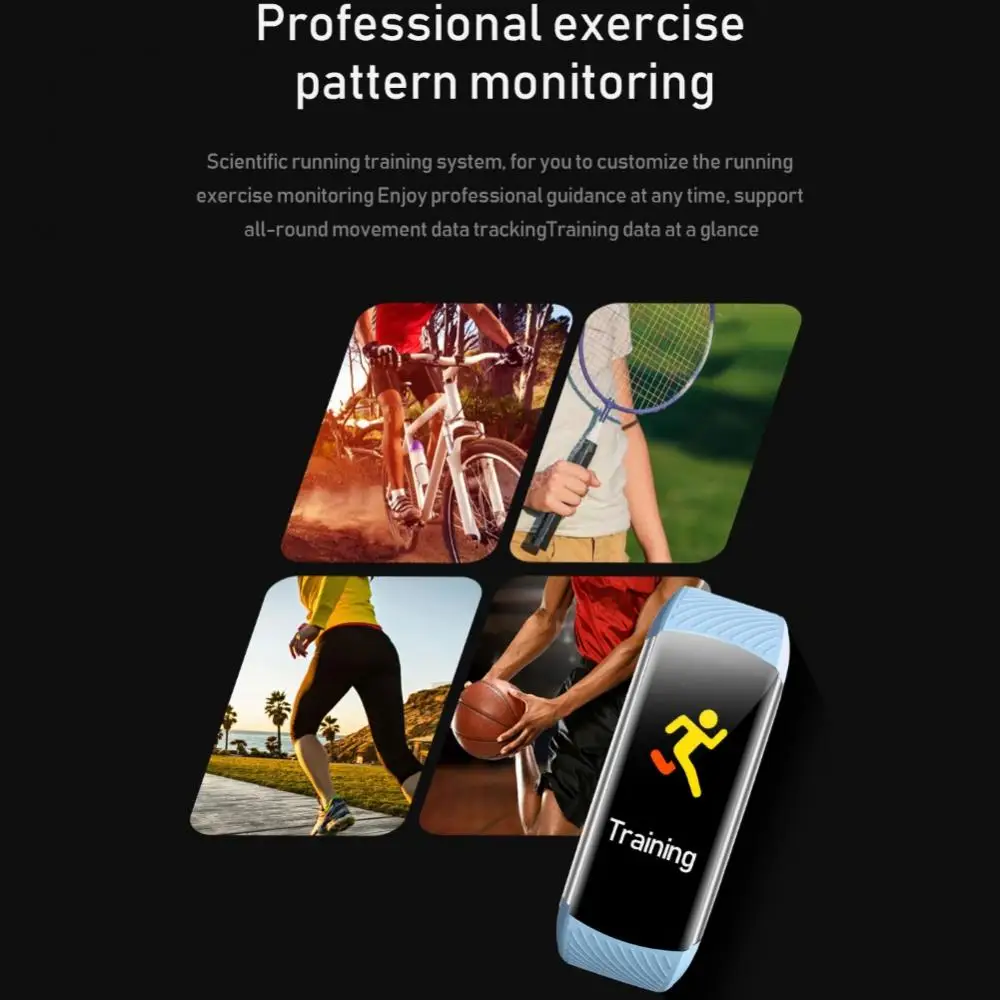 C5S Smart Band Waterproof Fitness Tracker Blood Pressure Heart Rate Monitor Smart Bracelet Watch Sport For Huawei iphone