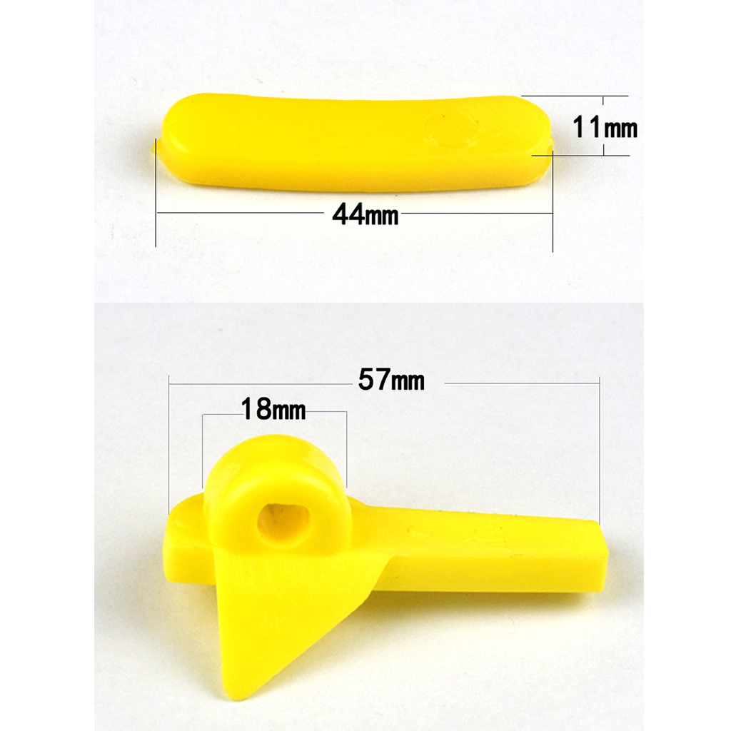 2x 57mm Yellow Wheel Protection Nylon Tire Changer Bird Head Pad Rim Protectors