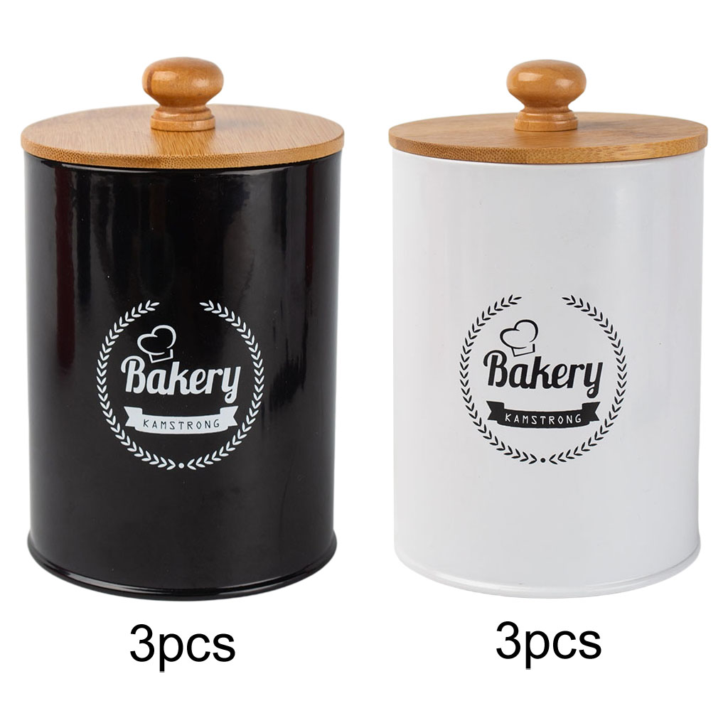 Canisters Set of 3 Onions Garlic Container Storage Bins Metal Box Kitchen Organizer