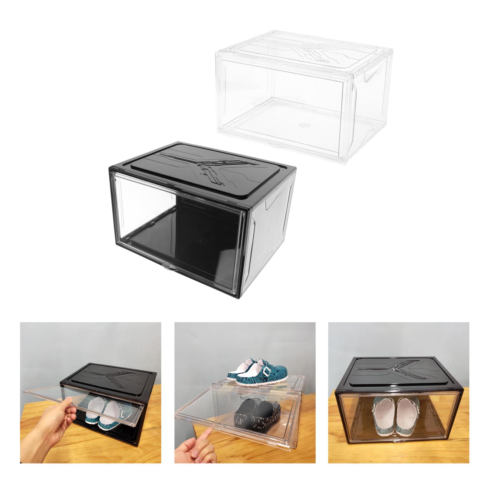 Shoe Box Transparent Shoe Storage Boxes Drawer Containers Case for Women/Men