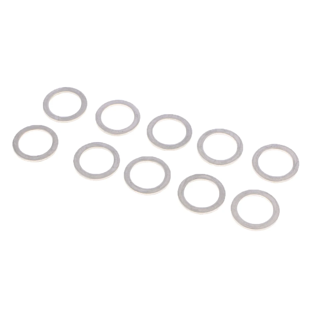 ENGINE OIL CHANGE COPPER DRAIN PLUG GASKET CRUSH  WASHER - Silver