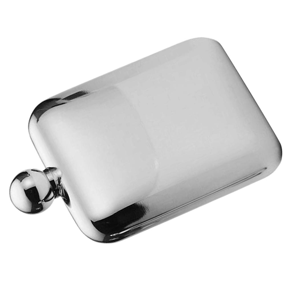 6oz Stainless Steel  Hip Flask Alcohol  Liquor Screw Cap&Funnel