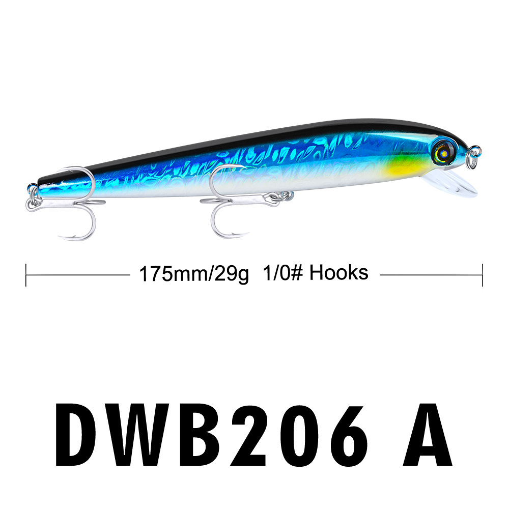 PRO BEROS Japanischen Tiefe 1,5-4m Minnow Angeln Lockt Schwimm Harten Köder 17,5 cm 29g Künstliche Wobbler crankbait Angelgerät – Detail 8