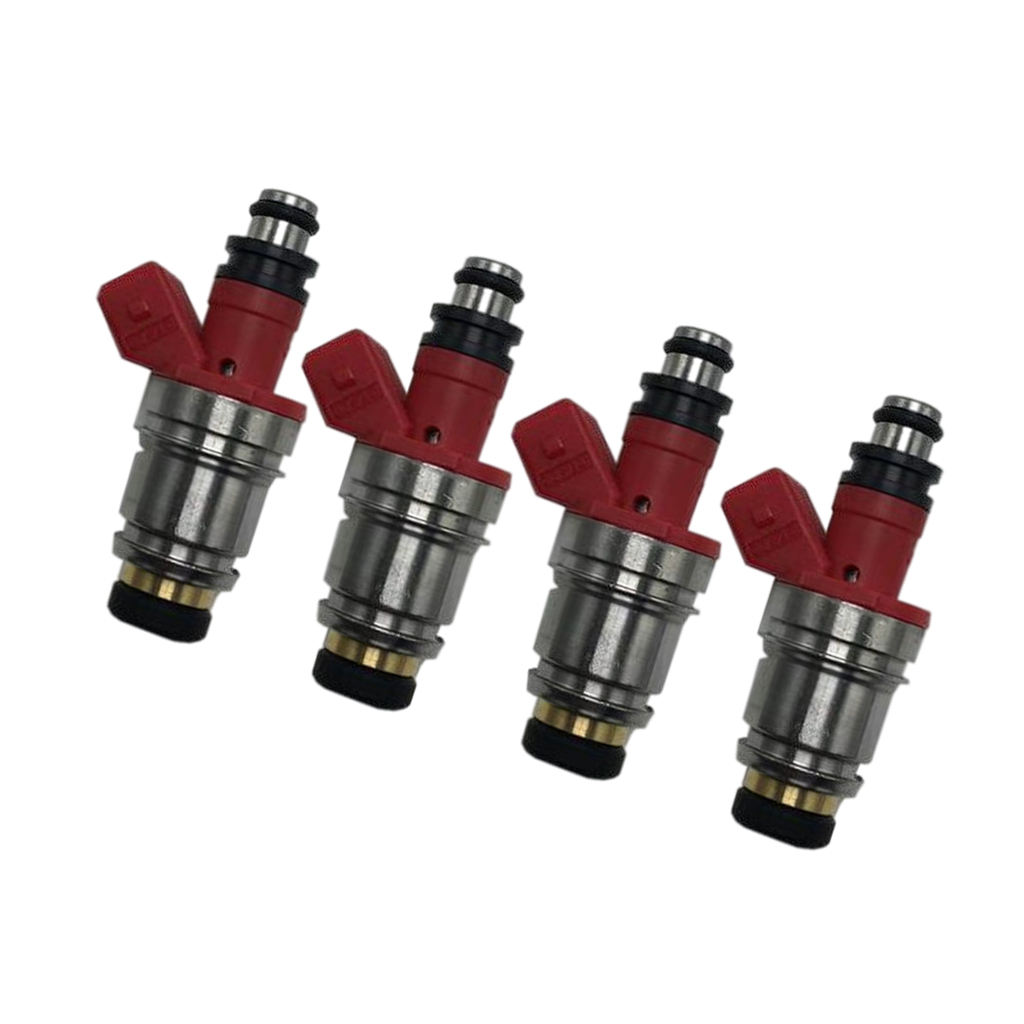 Set of 4 New Fuel injectors 16600-86G00 Replacement Compatible with Nissan D21 Pickup 2.4L