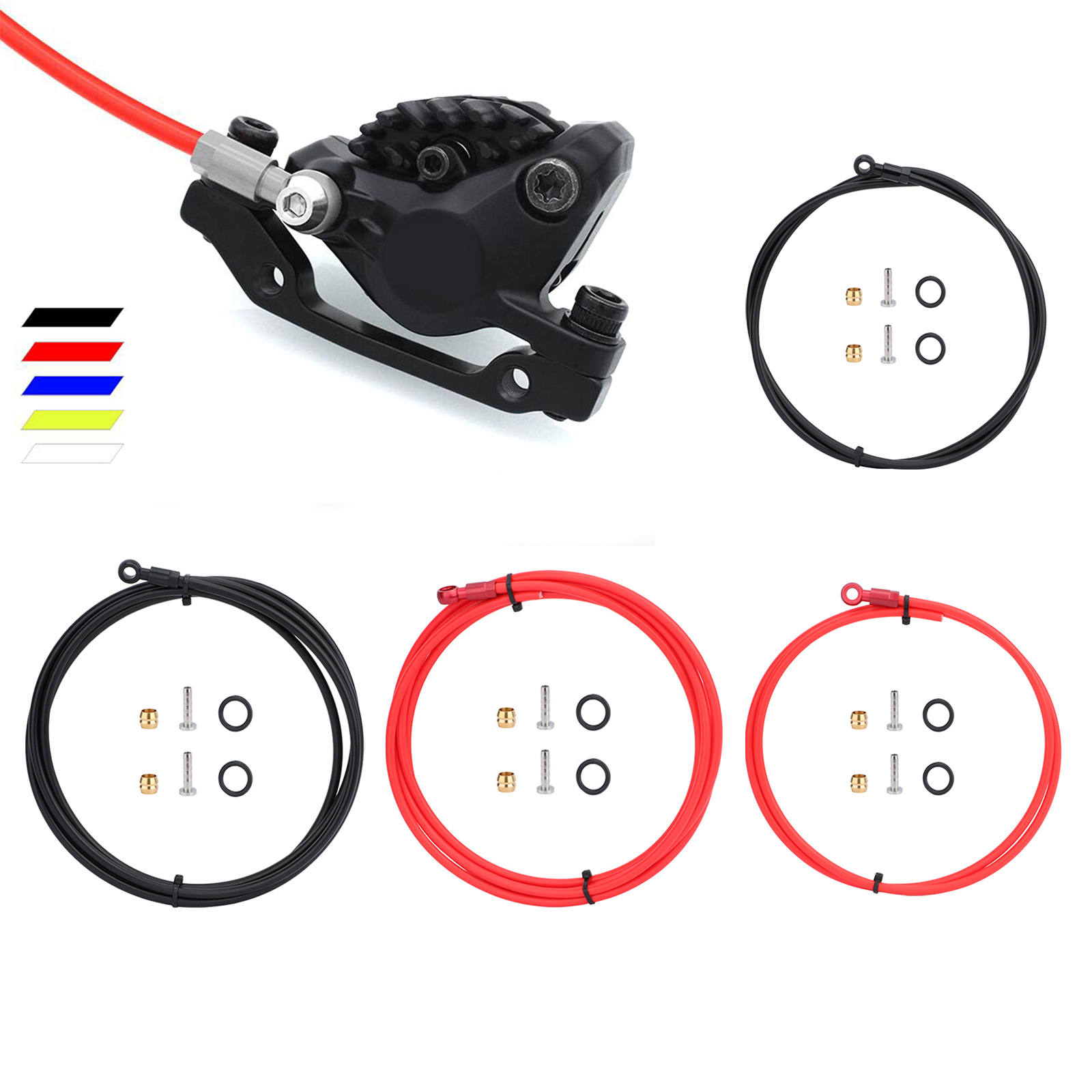 Bike brake hose MTB Hydraulic Disc brake tube Connector Insert Olive Set