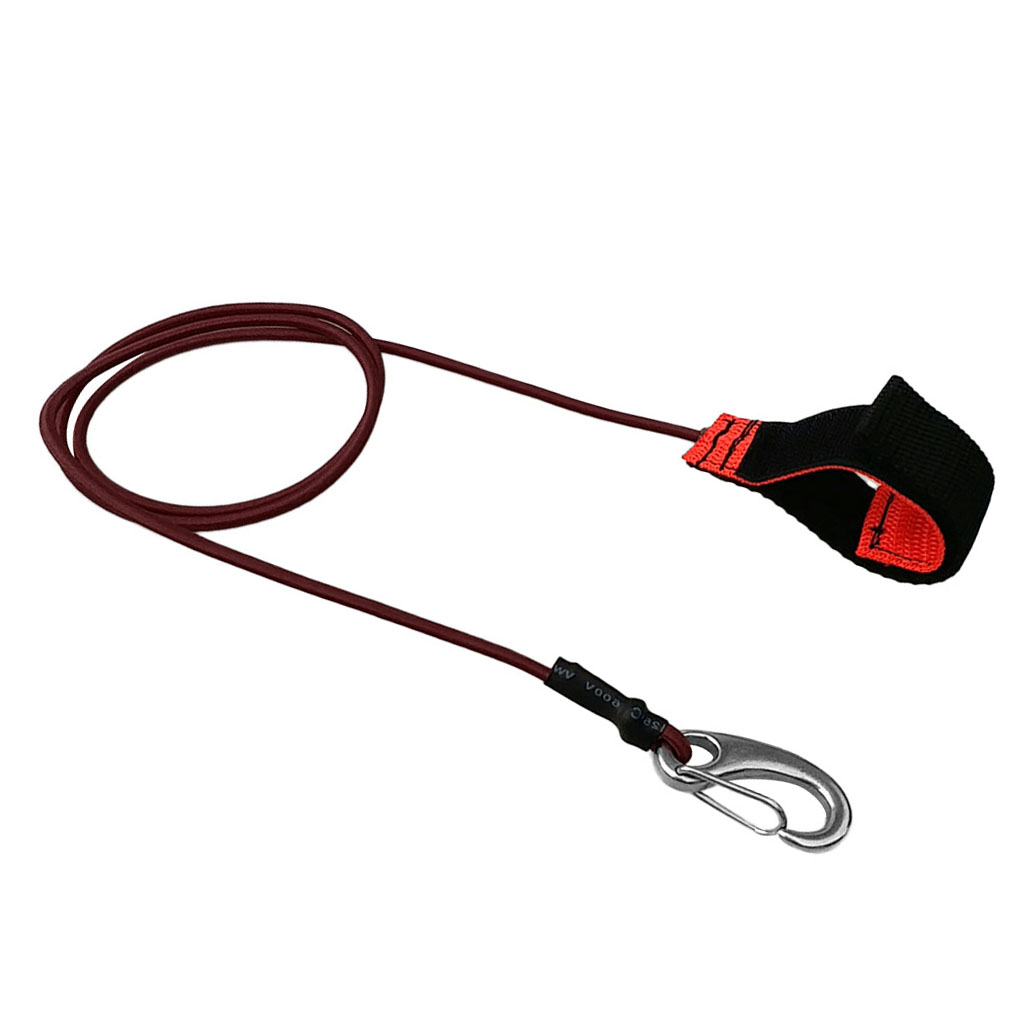 Durable Kayak Paddle Leash Fishing Rod Holder Safety Lanyard Carabiner Clip
