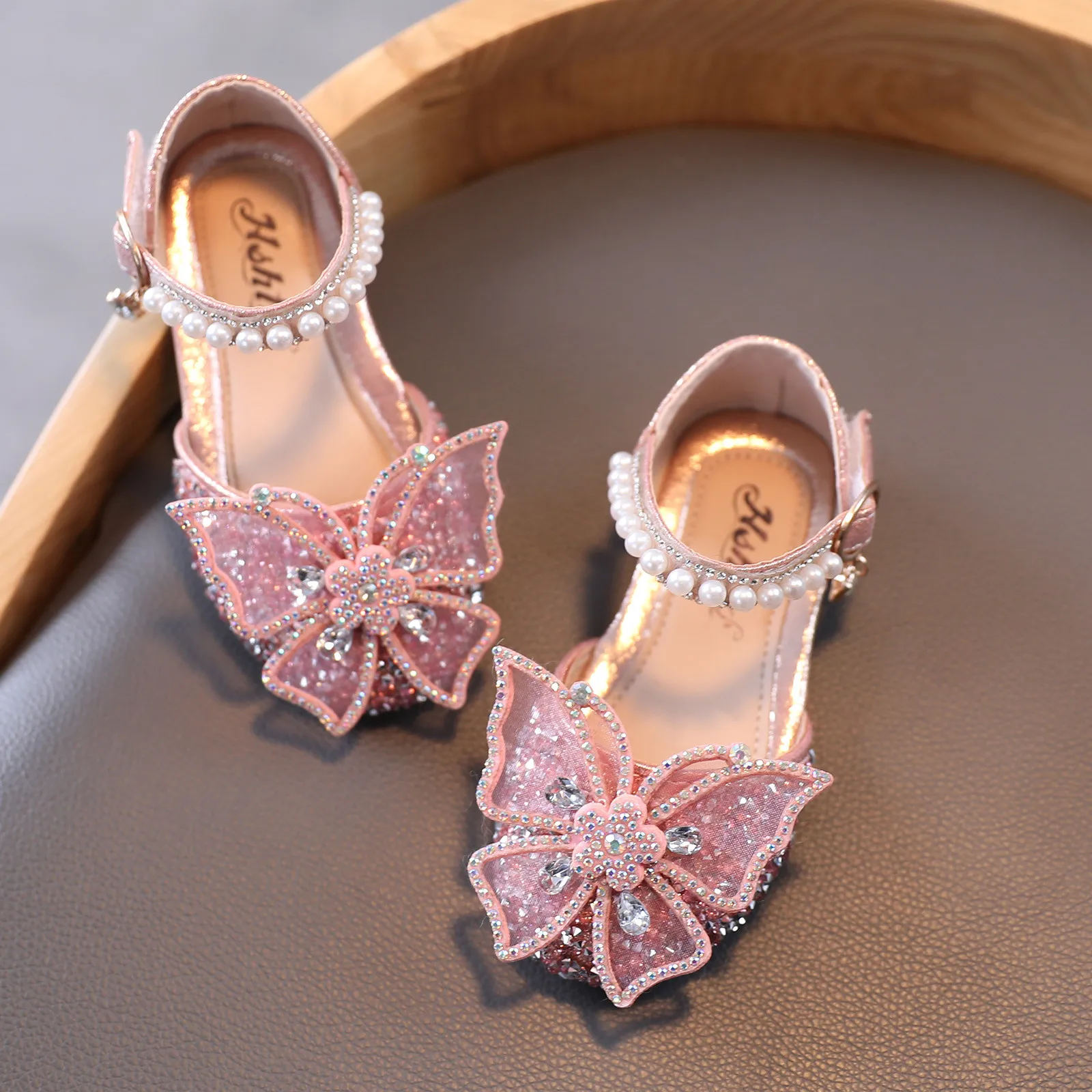 child shoes girl 1-11 Years Teen Girls Sequin Shoes Lace Bow Kids Girls Cute Pearl Princess Dance Single Casual Shoe Children Party Wedding Shoes girls shoes