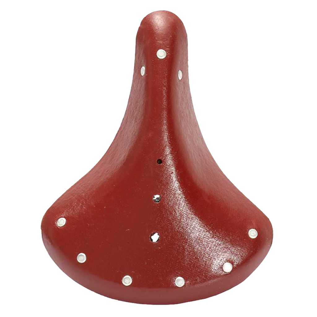 Bike Seat Vintage PU Leather Impact Resistant Spring Bike Saddle Comfortable and