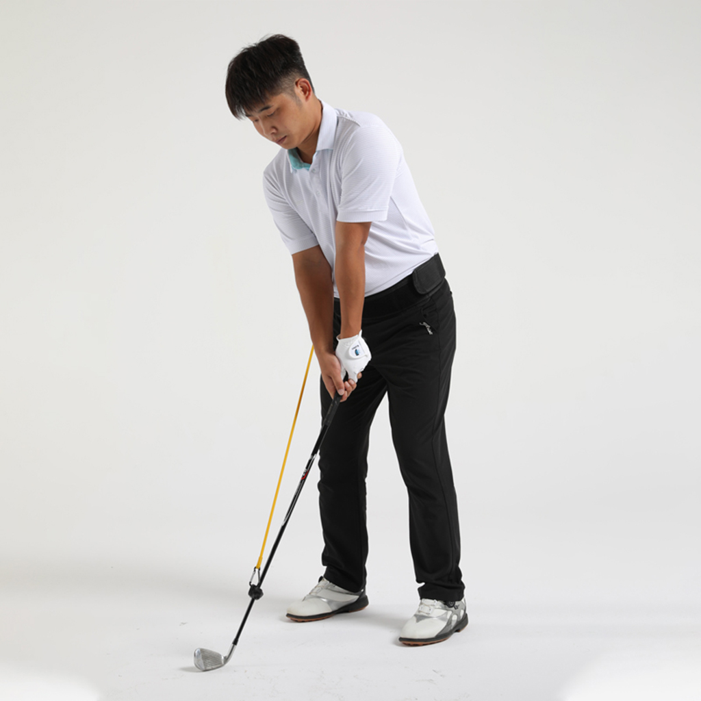 Golf Swing Training Waist Band Practice Motion Correction Trainer Supplies