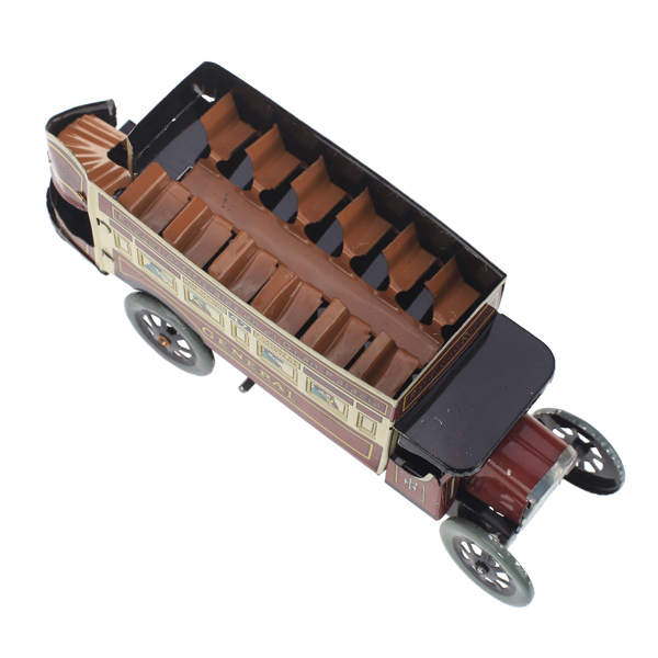 New Arrivals Tin Wind-up Double-decker General Omnibus Collectibles Tin Toy Classic Creative Gift for Kids Children Adults Toy