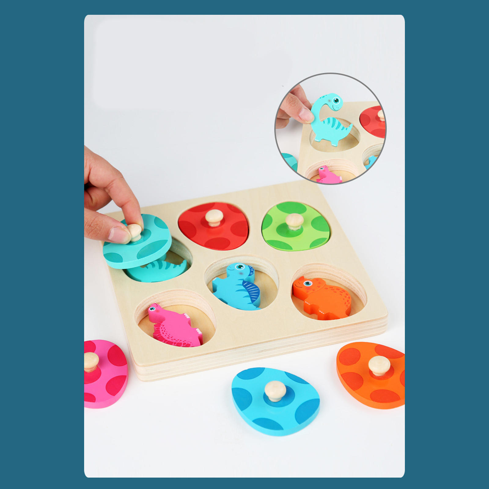 Jigsaw Puzzles Dinosaur Egg Kids Toys Puzzle Educational Montessori Toys for Kids Preschool