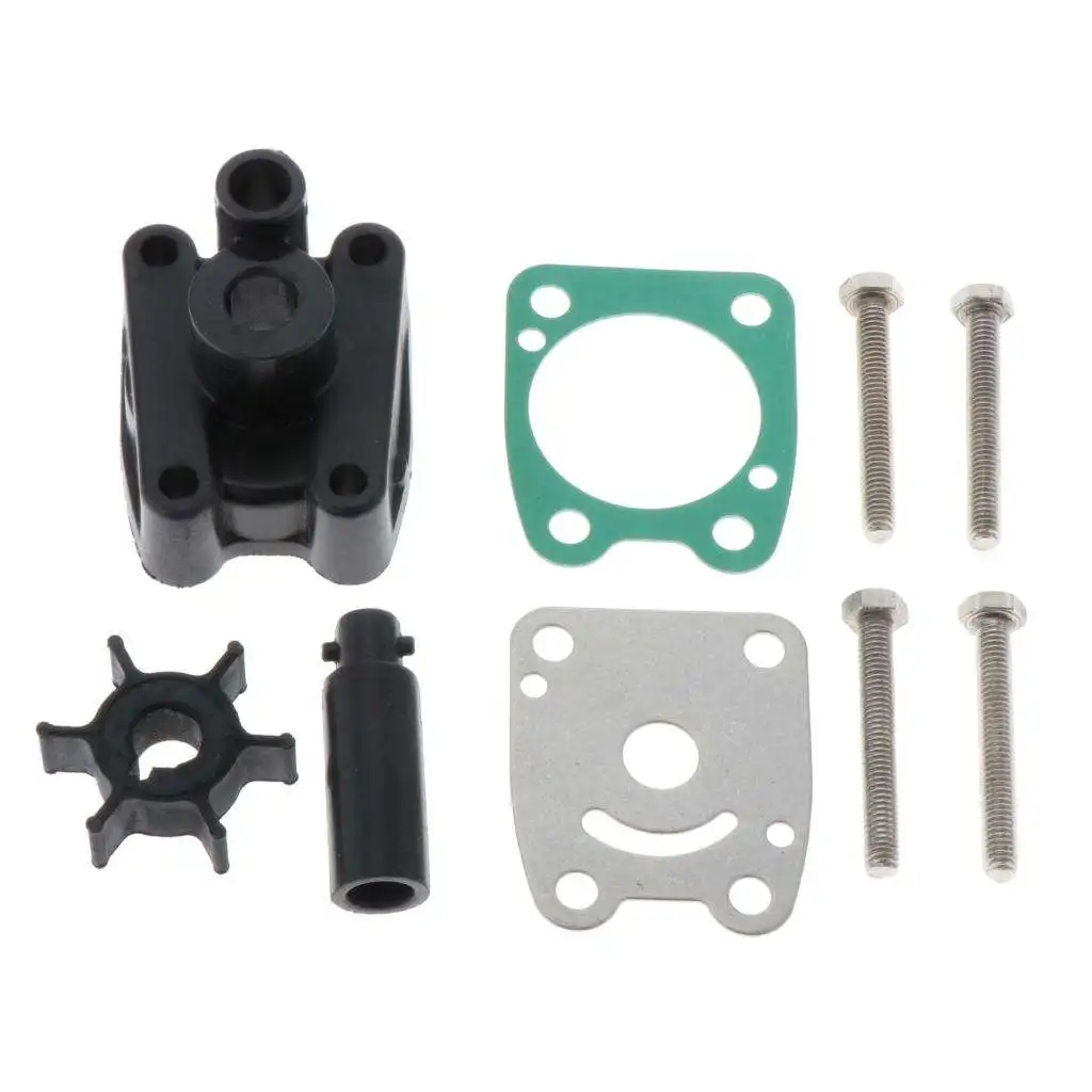 1 Set Water Pump Impeller Kit Replacement for Yamaha Outboard 2T 4HP 5HP Powertec