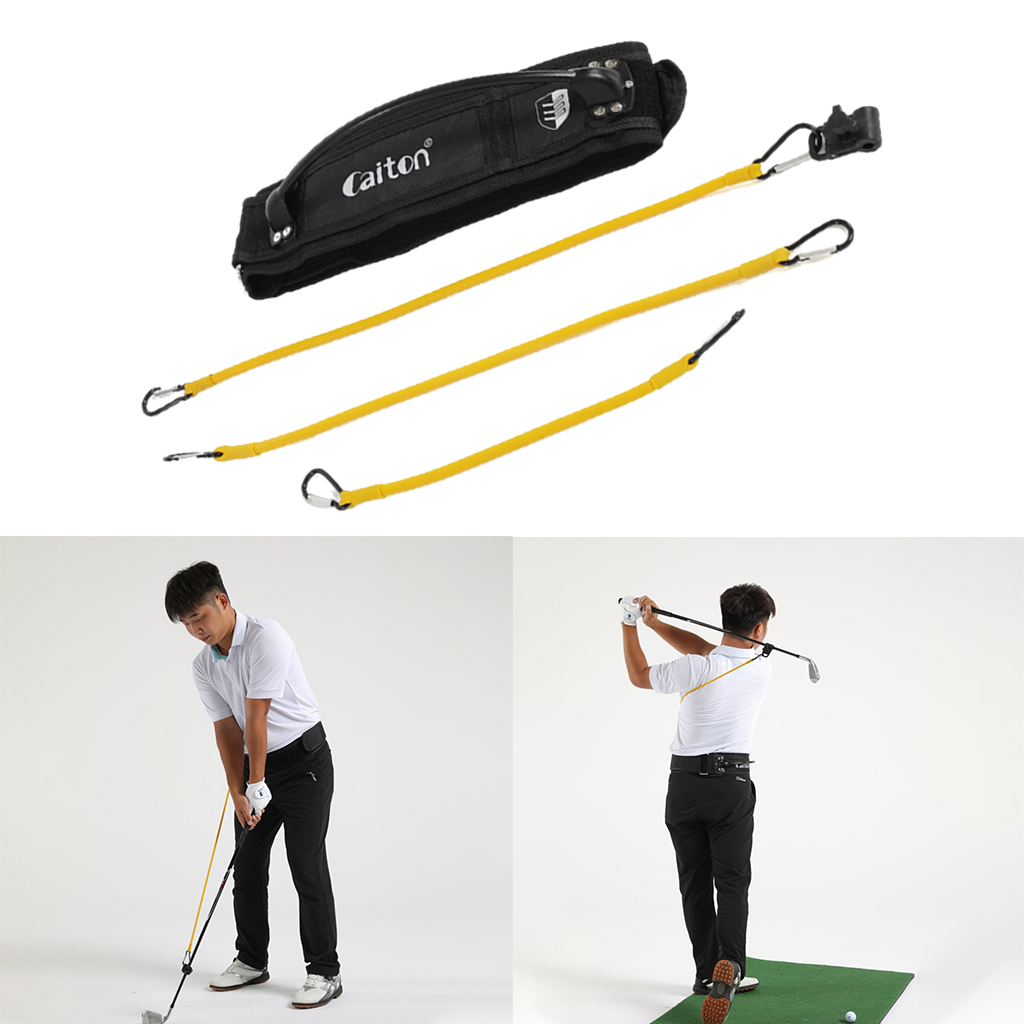 Golf Swing Training Waist Band Practice Motion Correction Trainer Supplies