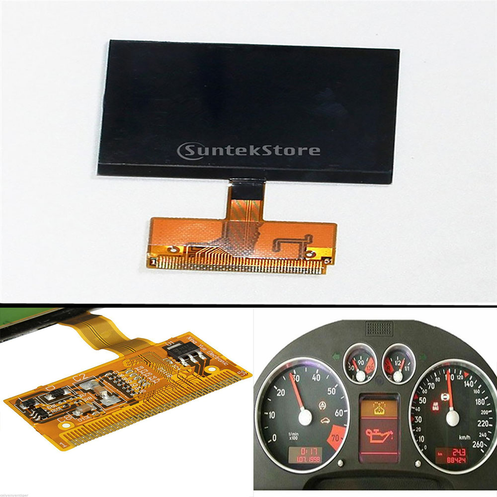 VDO FIS Cluster LCD DISPLAY For Audi A3 A4 A6 Super Quality FOR VW VDO LCD with flex connector and display driver D1560TOB