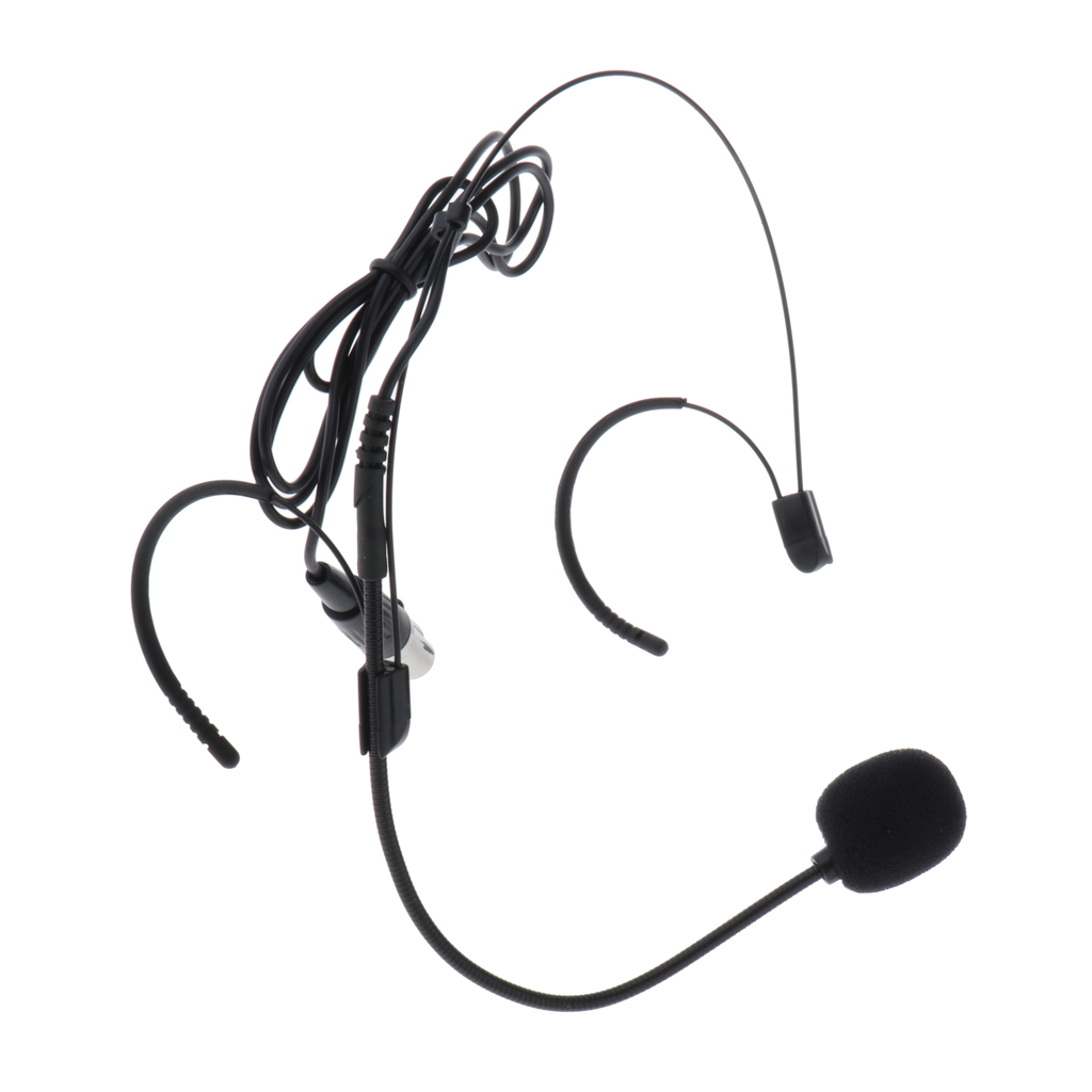 Earhook Headworn Microphone 3.5mm XLR Wired 4pin For Wireless Mic System