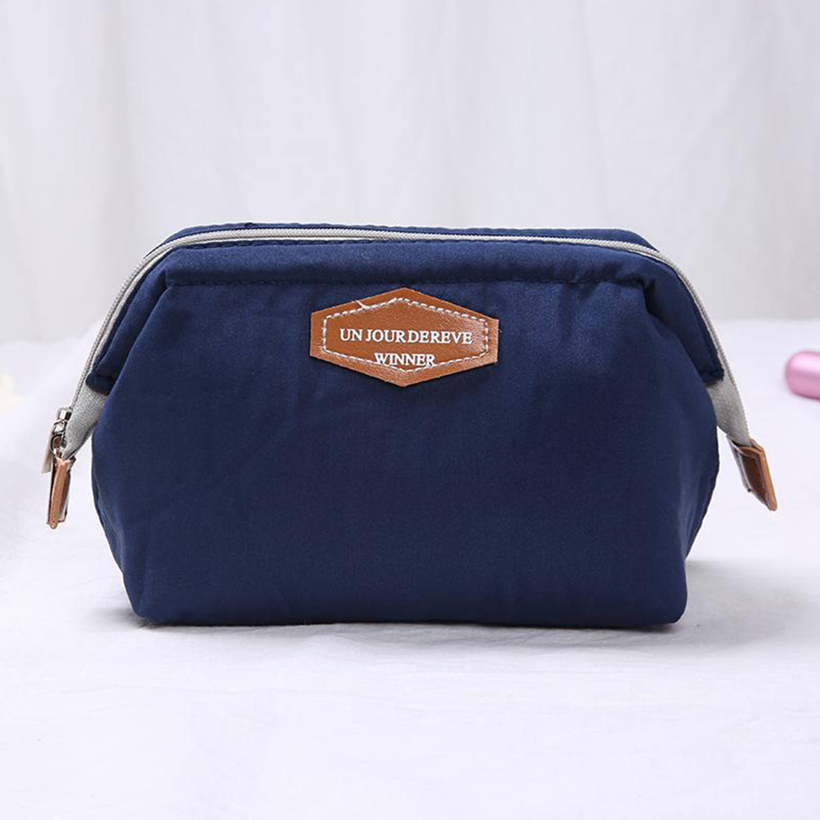 Womens Girls Funny Cotton Makeup Bag Cosmetic Bag Pouch Purse Zipper Handbag