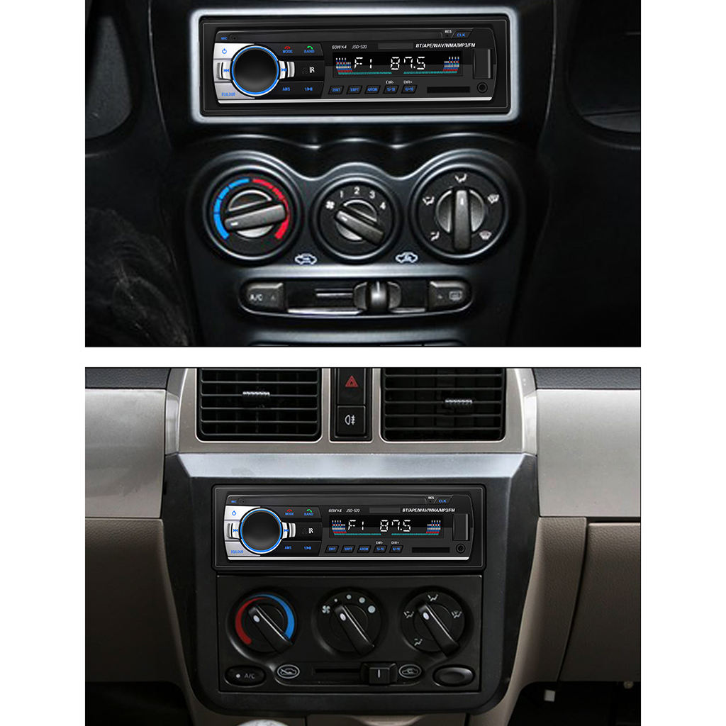 Bluetooth Car Stereo Audio  MP3 Player FM SD USB AUX In- JSD-520