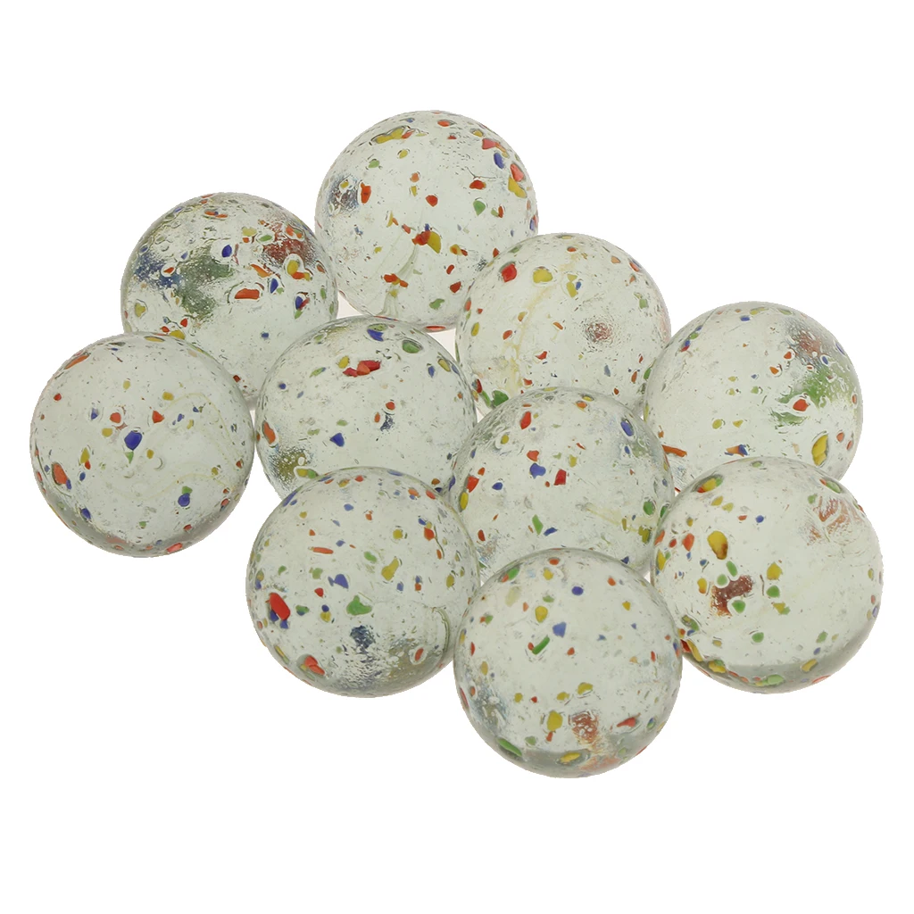 My Toy House Glass Marbles, Set of 10, 0.98-inch Glass Marbles, Game Toy My Toy House Glass Marbles, Set of 10, 0.98-inch Glass Marbles, Game Toy