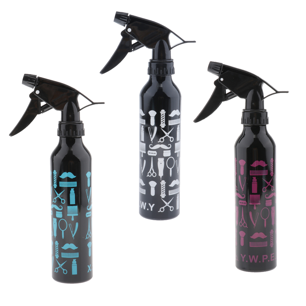 300ml Hair Spray Bottle, Aluminum Pump Bottle Sprayer Hairdressing Tattoo Water Soap Storage Bottle Vial
