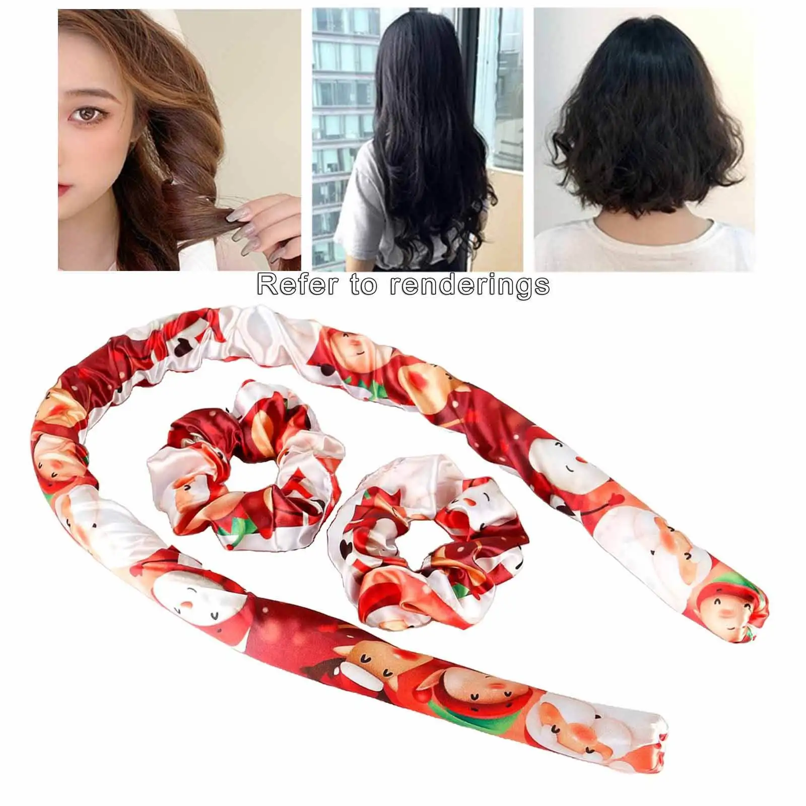 Curling Rod Sleeping Heatless Wave Formers Headband Hair Curlers Curls Ribbon for Long Medium Hair Natural Hair Girls Women