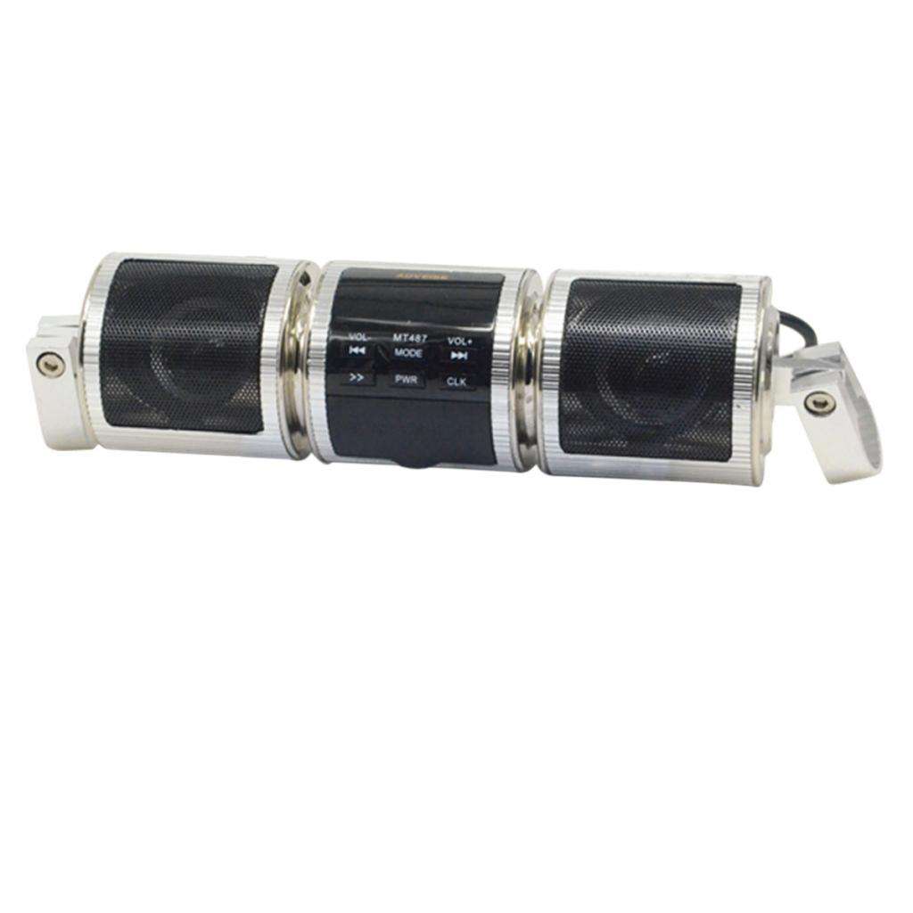 Motorcycle AudioSound System Bluetooth MP3 FM Radio Stereo Speaker Universal