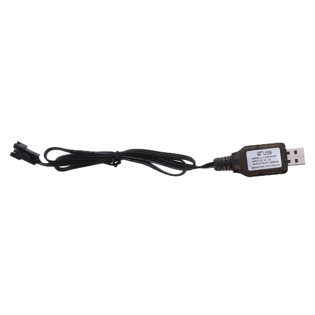 6.4V USB to SM 3Pin Plug Li-po Battery Charging Cable Cord for RC Toys Drone