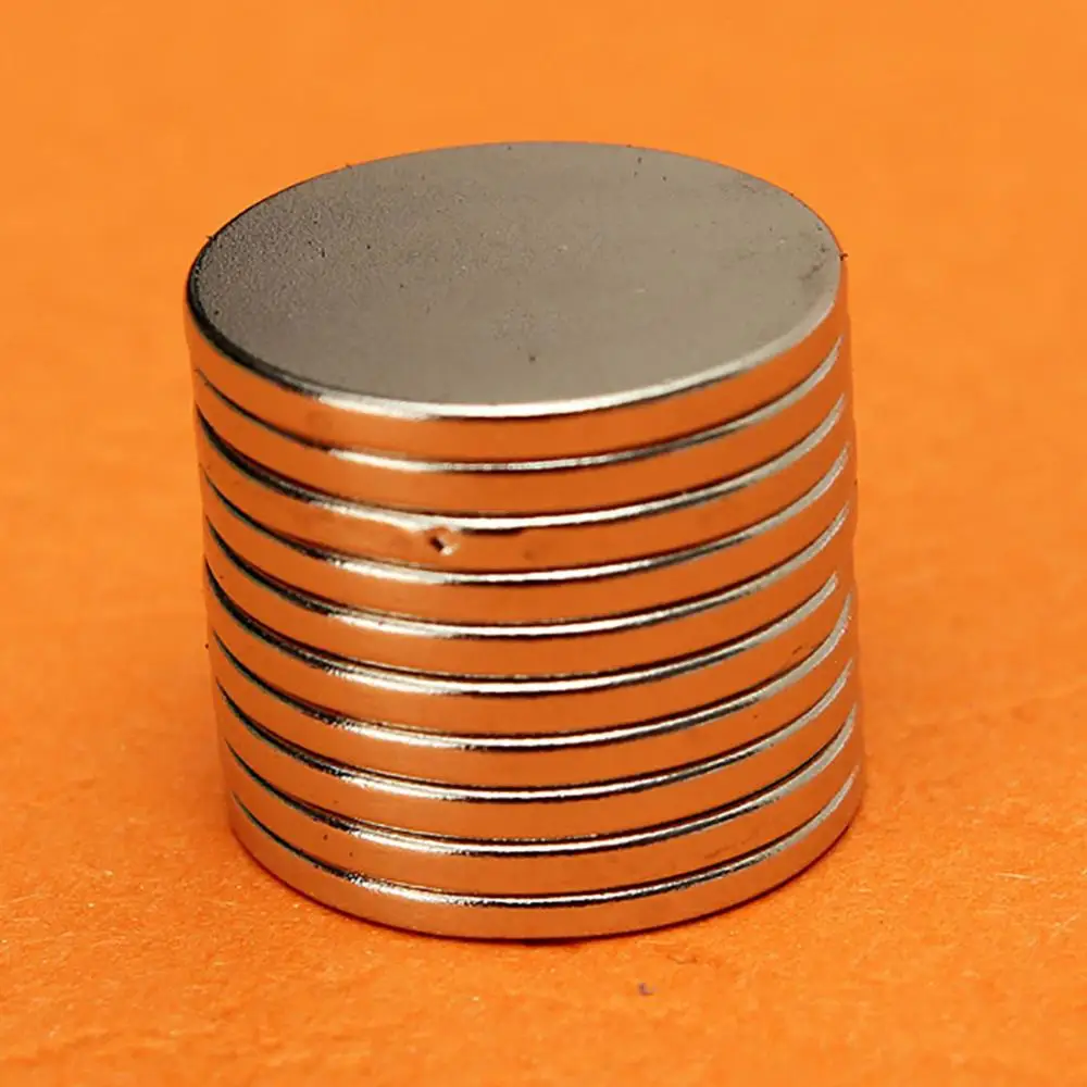 10Pcs  N30 20mm x 2mm Round Disc Rare Earth Neodymium Super Strong Fridge Magnet 