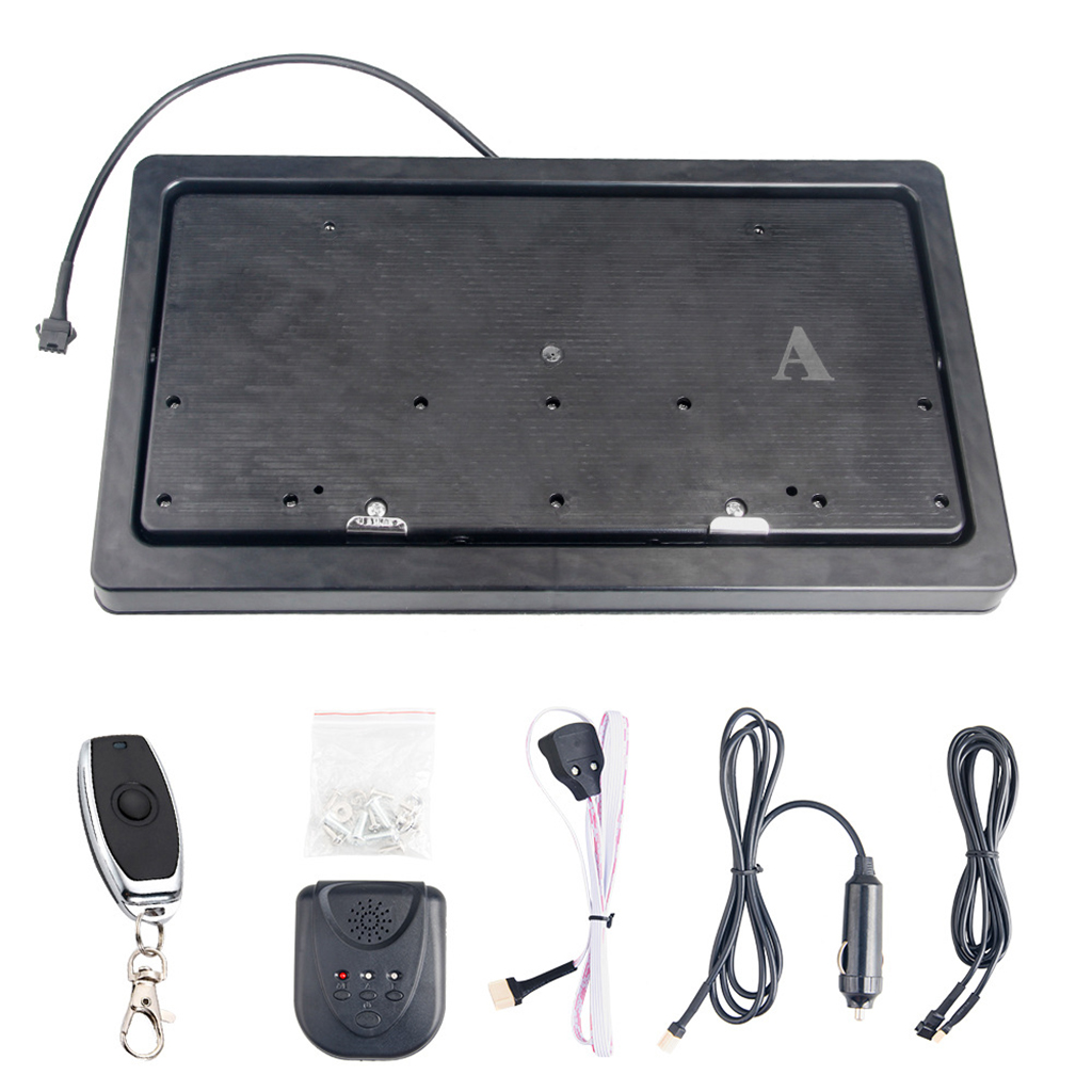 Universal 1 Set Standard Size Flip  Hidden License Plate Frame Bracket Holder Bracket Remote Control Rust Proof