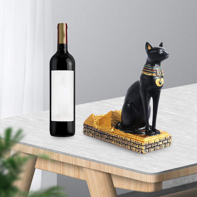 Wine Bottle Holder Cute Cat Figure Collectible Tabletop Decor Wine Bottle  Keeper For Display And Storage Accessories Decor Gift - AliExpress